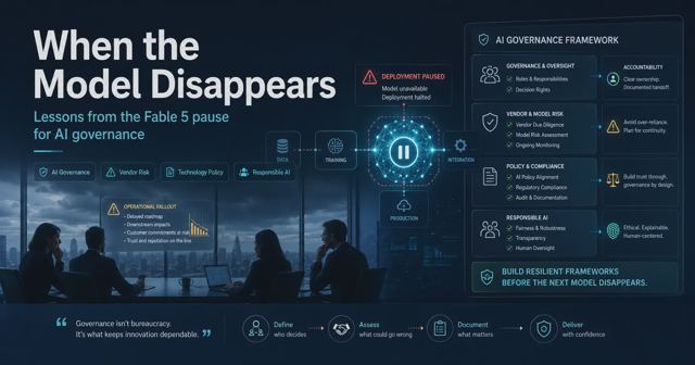 When the Model Disappears: What the Fable 5 Suspension Means for Enterprise AI Governance