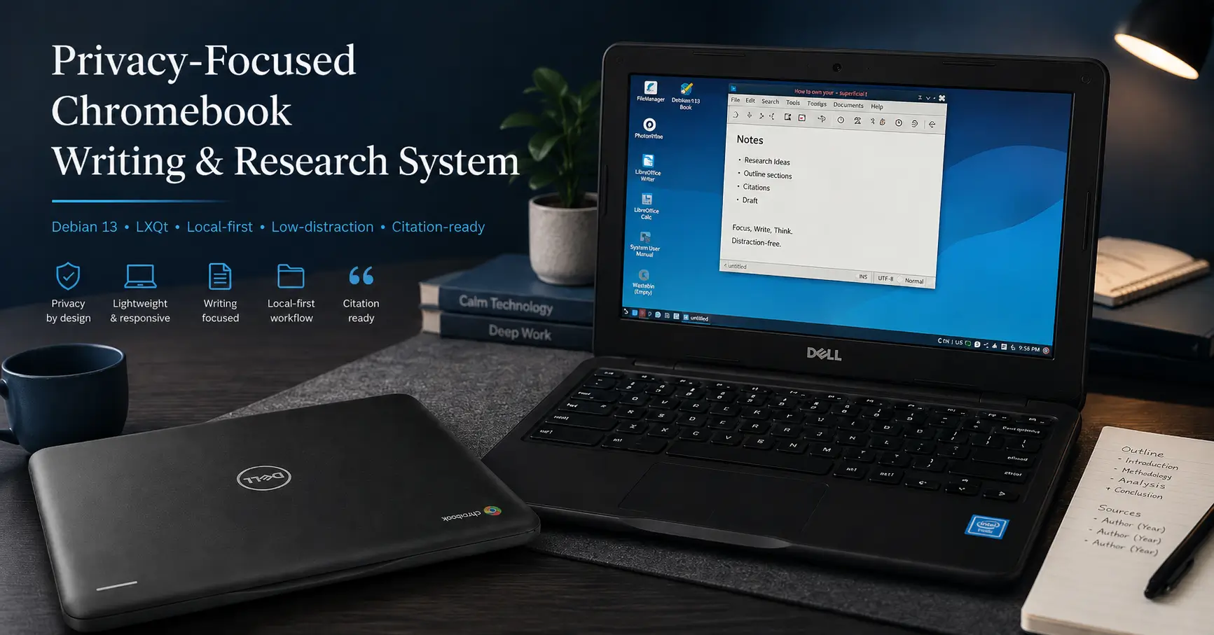 From Unsupported Chromebook to Focused Writing System